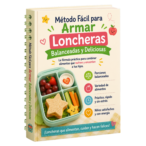 🍱 Método Fácil para Crear Loncheras Balanceadas y Deliciosas