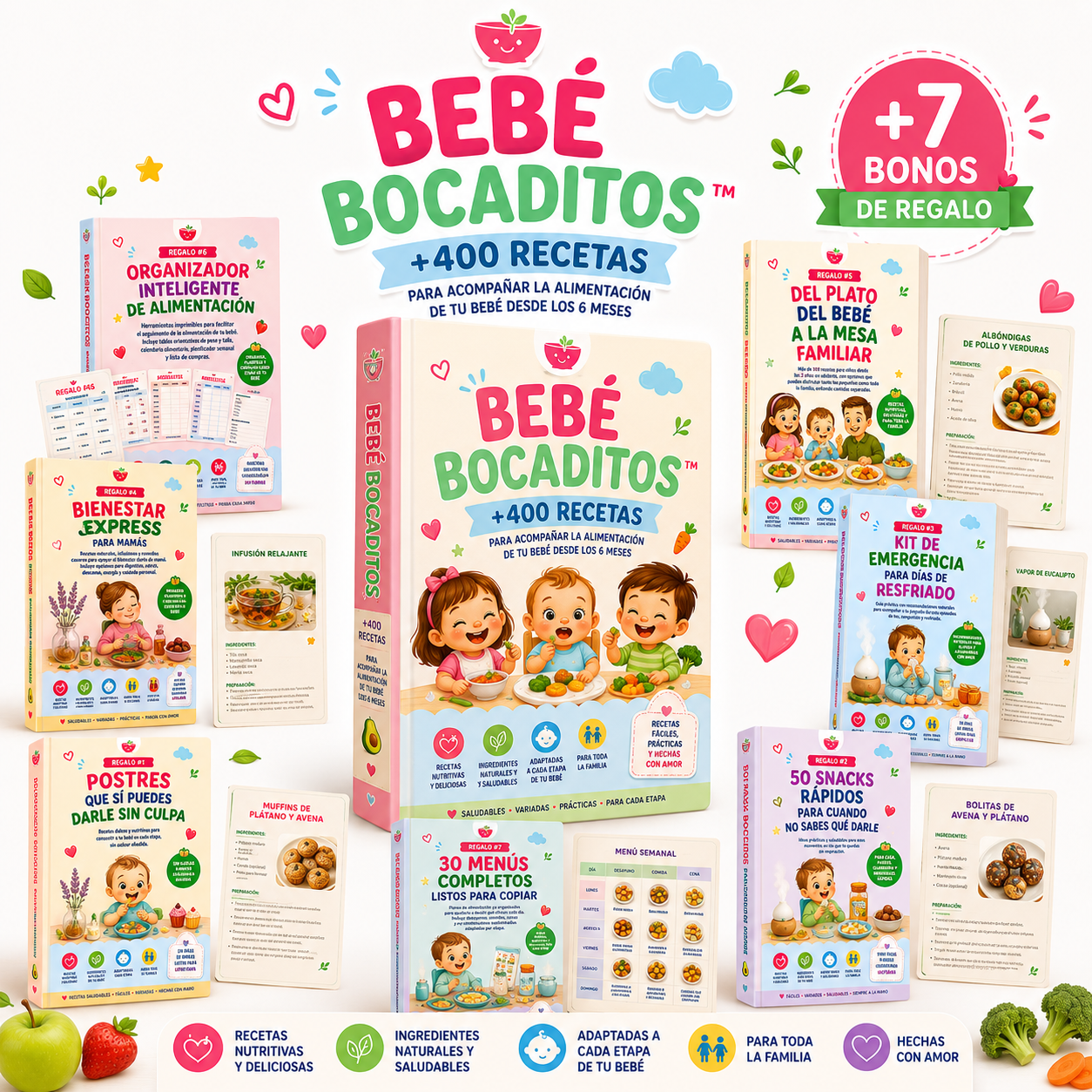 Bebé Bocaditos +7 Bonos de REGALO 👶🏻🎁